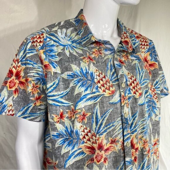 George Men’s Slim Fit Hawaiian Vacation Button Down - Picture 2 of 7